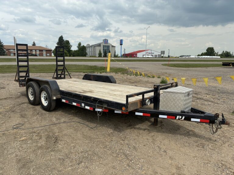 2015 PJ Trailers 18' Skid Steer Trailer