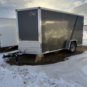 2025 AERO 6X12 ENCLOSED CARGO TRAILER 3500LB AXLE V-NOSE SIDE DOOR REAR RAMP DOOR 73.5" INTERIOR HEIGHT