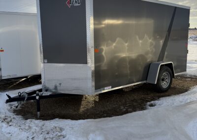 2025 AERO 6X12 ENCLOSED CARGO TRAILER 3500LB AXLE V-NOSE SIDE DOOR REAR RAMP DOOR 73.5" INTERIOR HEIGHT