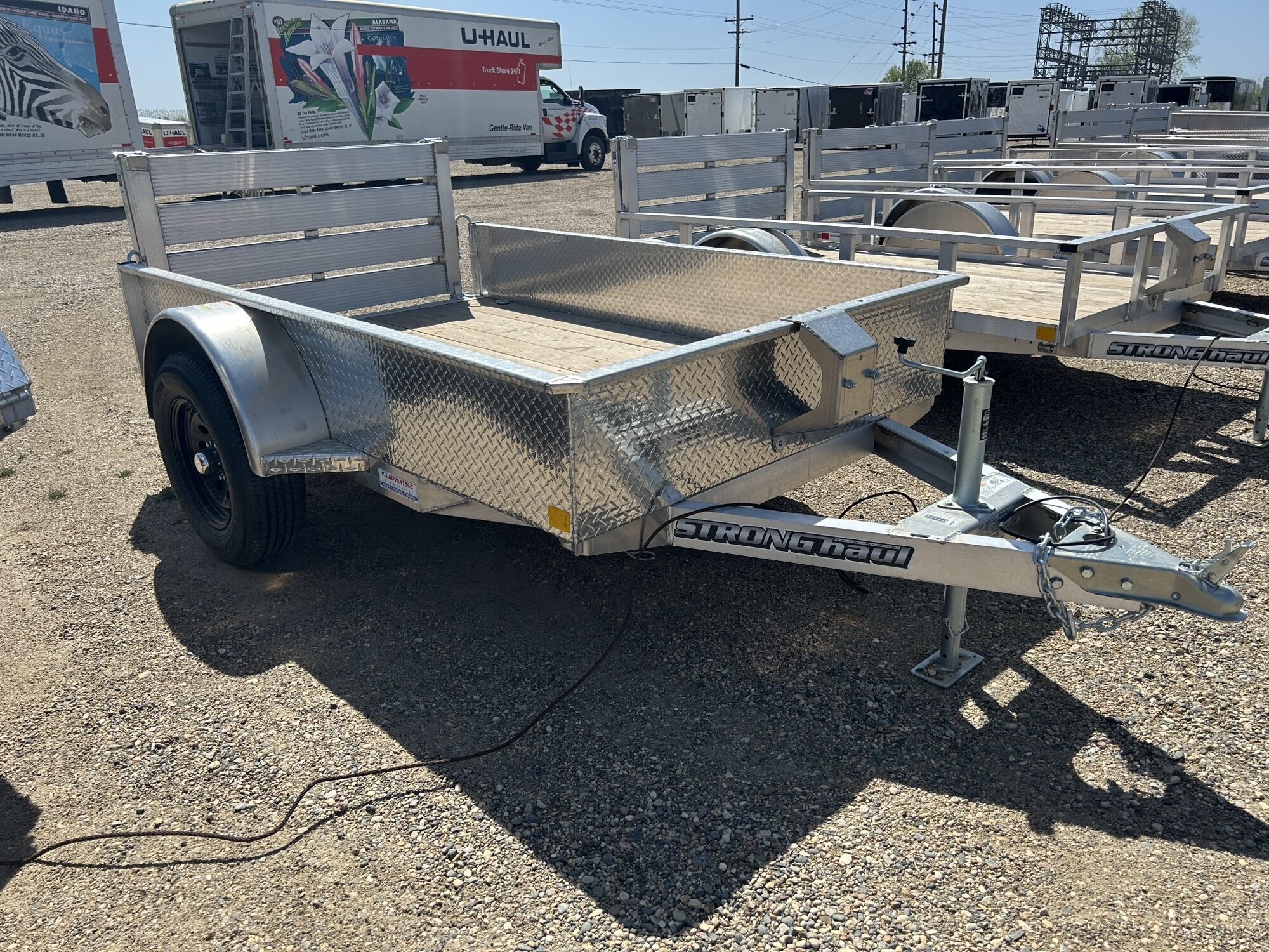 2026 Stronghaul UASS 60"x 8' Folding Rear Ramps 4x Tie Down Solid Rail Side 