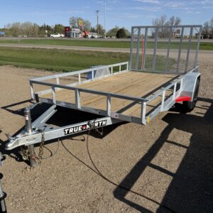 2026 True North 77"x12' Fold in Ramp Gate  Open Rail Side   3500 Axles