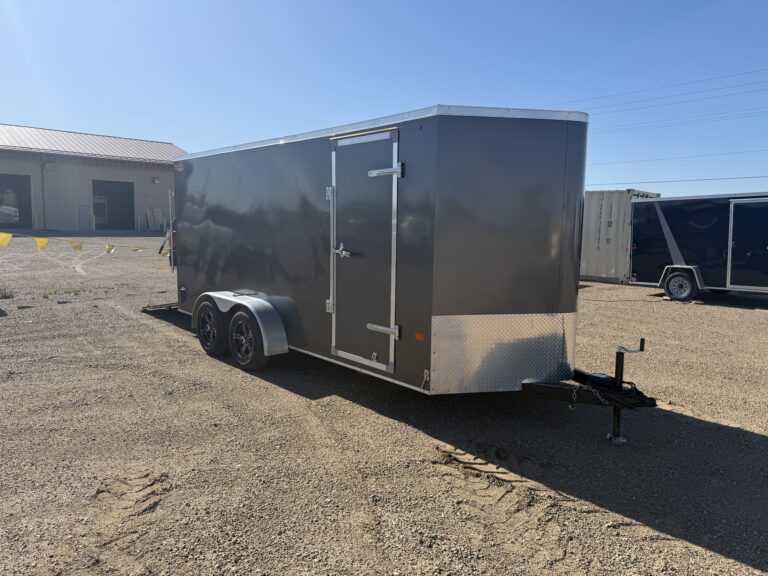 2024 Prairie Road 7X16 V-nose 6'6" Interior Height Side Door LED Lights
