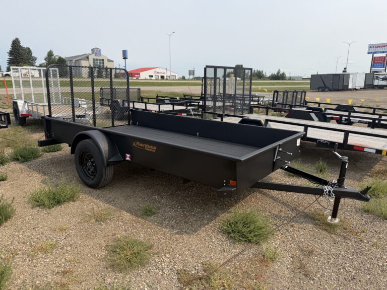 2027 Rainbow 6x12 1' Solid Sides Open Side Rails