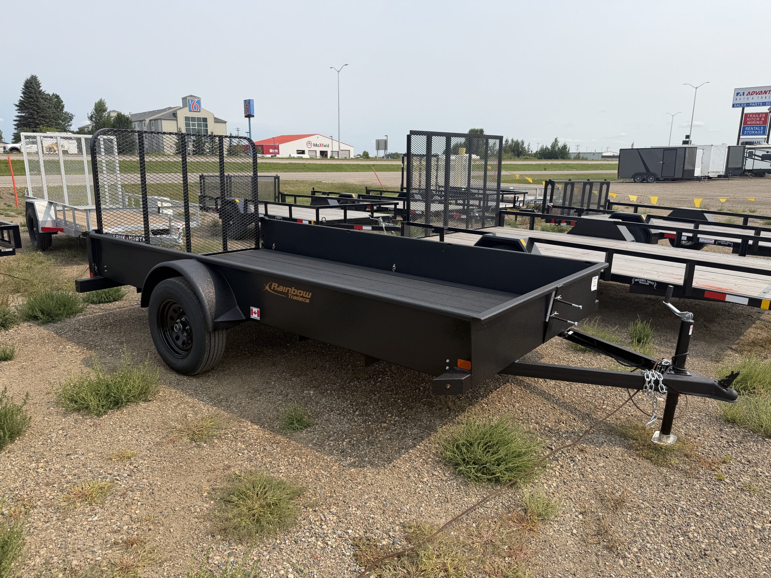2027 Rainbow 6x12 1' Solid Sides  Open Side Rails 
