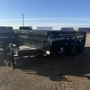 2027 Iron Bull DCB 83" x 14' 6" tube scissor lift slide in ramps tarp 3-way spreader gate